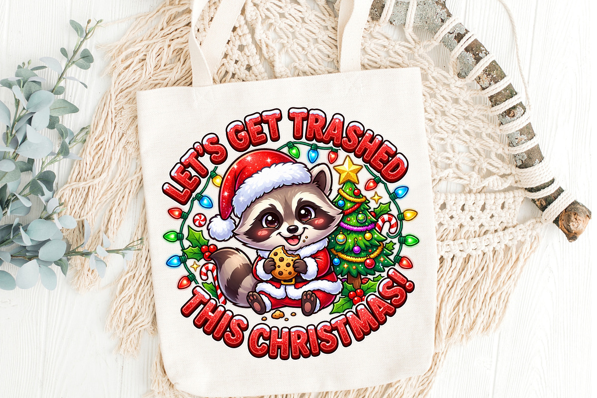 Funny Raccoon Christmas PNG Clipart, an Object Graphic by Zahyl Studio (Photo 5 of 7)