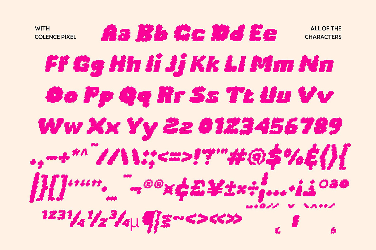 Colence Pixel, a Sans Serif Font by Craft Supply Co. (Photo 8 of 8)