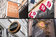 Cafe/Bar/Restaurant Signboard MockUp, an Advertising Mockup by Free-PSD-Templates (Thumbnail 5 of 5)