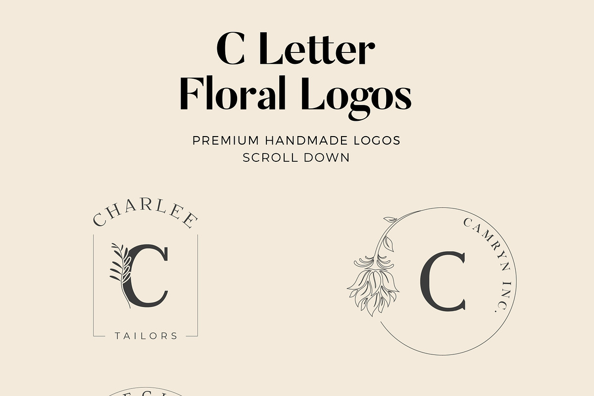 520 A to Z Floral Logos Bundle, a Branding & Logo Template by AN Productions (Photo 18 of 223)