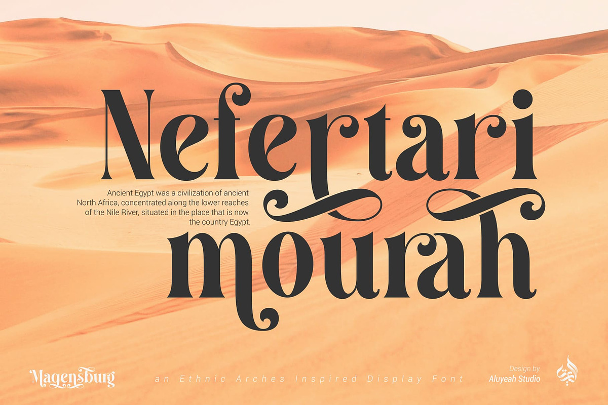 Magensburg | Modern Display Font, a Font by Aluyeah Studio (Photo 5 of 17)
