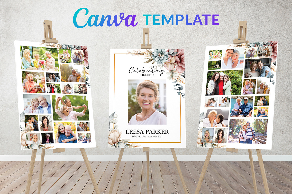 Funeral Photo Sign | Funeral Poster, a Poster Template by Designscozy (Photo 1 of 6)