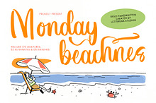 Monday Beachnes Bold Handwritten