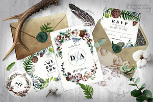 COTTONICA Winter Rustic Florals