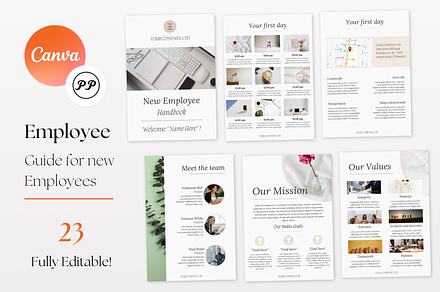 New Employee Handbook, a Marketing Template by PittaFinePrint