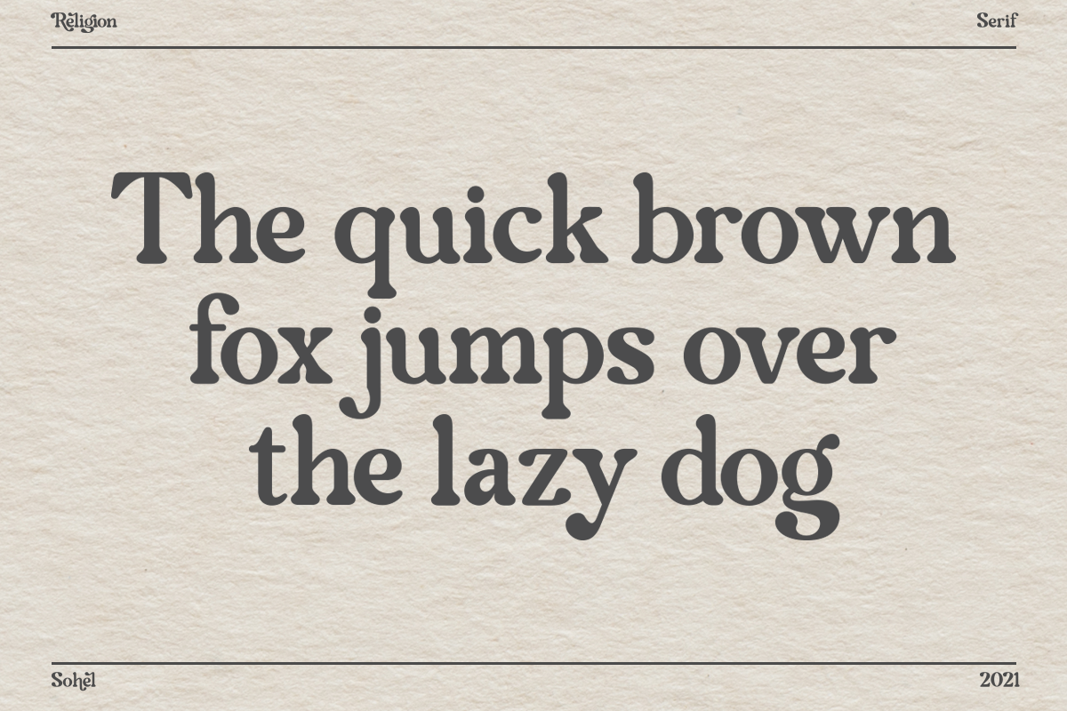Religion – Modern Serif, a Serif Font by Sohel Studio (Photo 15 of 17)