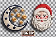 Christmas Embroidery Clipart Bundle, a Seasonal Illustration by protabsorkar11 (Thumbnail 2 of 10)