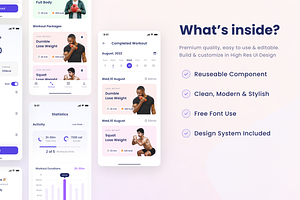 FitFe - Fitness Mobile App UI Kit