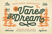 Vane Dream Typeface, a Script Font by alit design (Thumbnail 1 of 15)