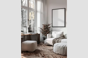 Modern Home Mockup Interior Setting, an Architecture Photo by GFXCity