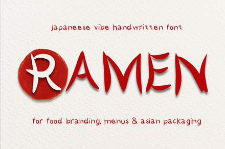 Ramen — Japanese-Inspired Font