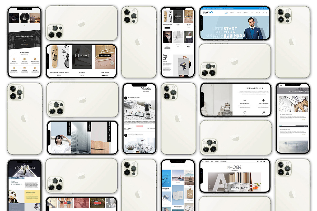 ALL 3D iPHONE MOCK-UP BUNDLE VOL-1, an iPhone Mockup by Graphicsworld125 (Photo 33 of 62)