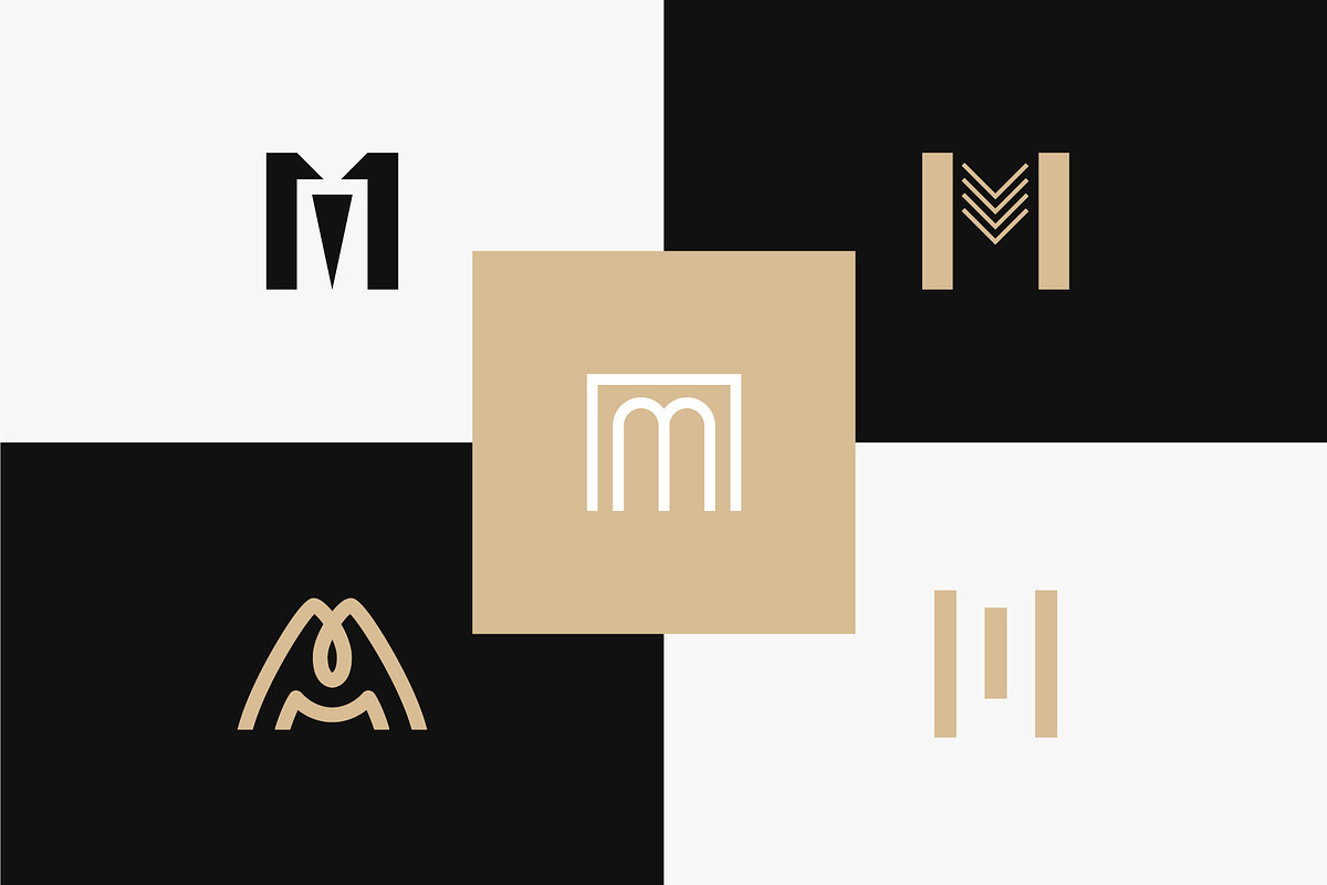 25 Monogram Letter M Logo, a Branding & Logo Template by Lightsense (Photo 3 of 10)