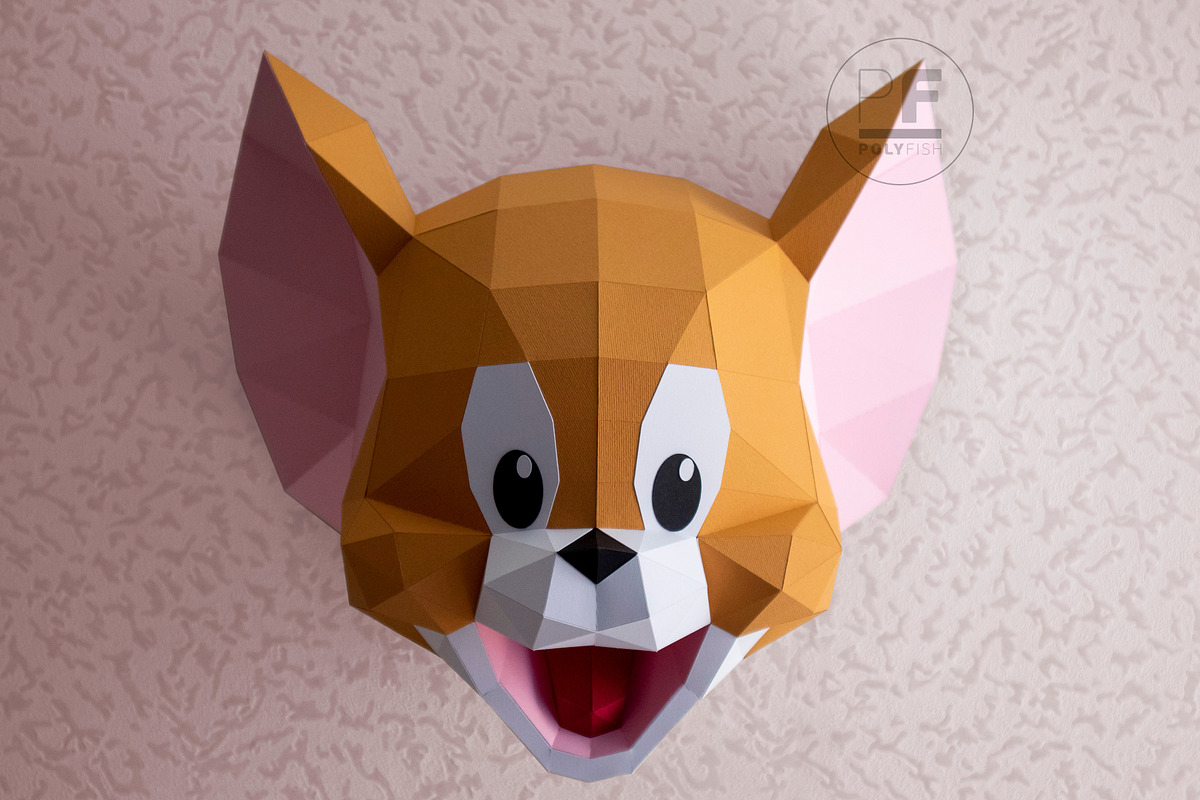 DIY Tom and Jerry 3D model template preview 4