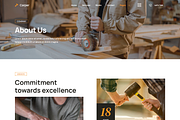 Carpenter & Craftman Elementor theme, a Landing Page Template by Design Spade (Thumbnail 4 of 8)