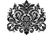 Baroque Black Floral Ornament Set, an Object Graphic by Designer_Momina (Thumbnail 7 of 13)