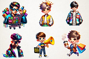 Black Friday Boy Sublimation Clipart, an Illustration by RobertsArt (Thumbnail 5 of 5)