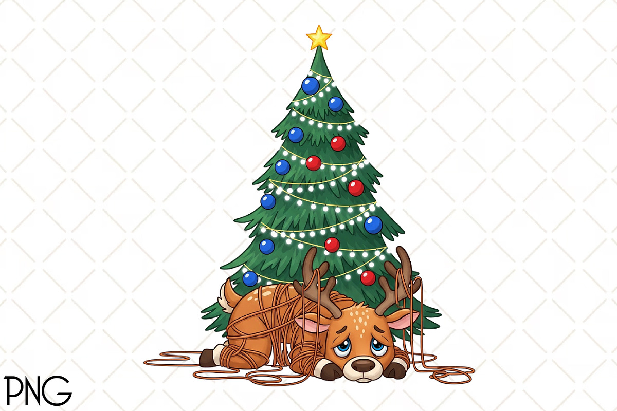 Funny Christmas PNG, an Illustration by Black Bird Studio (Photo 1 of 4)