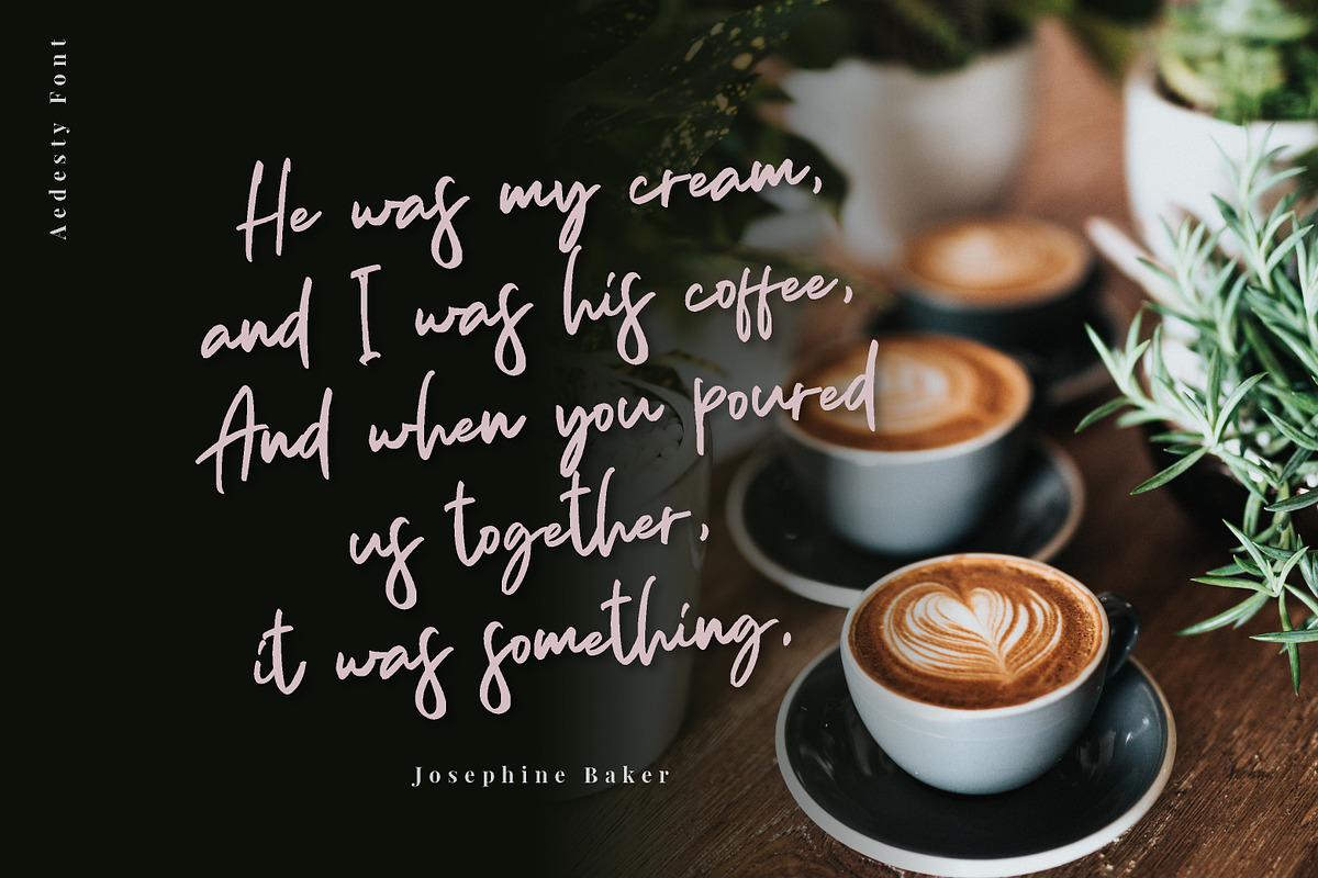 Aedesty // Handwritten Font preview 7