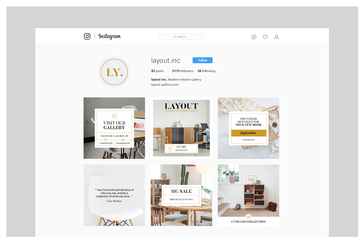 Layout Instagram Pack, a Social Media Template by Leaflove (Photo 3 of 5)