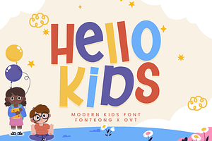 Hellokids - Modern Kids Font