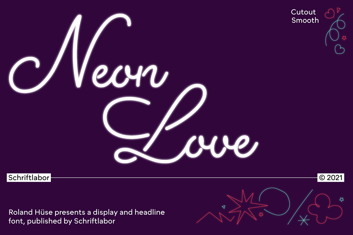 Neon Love, a Script Font by Schriftlabor (Photo 1 of 11)