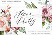 Isadora I Rustic Wedding Script Font, a Script Font by Pink Coffie (Thumbnail 2 of 11)
