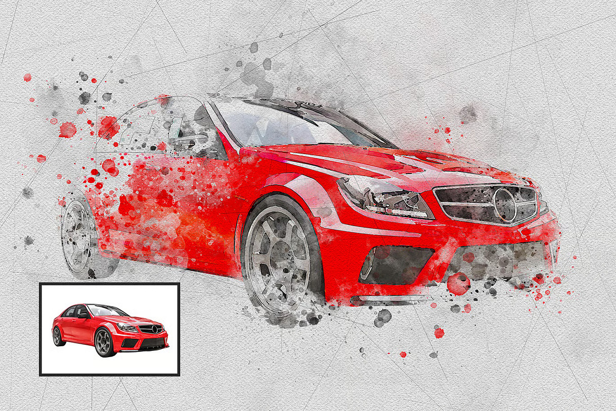 Mixed Art Photo Effect PSD, a Layer Style Add-On by UInstrument (Photo 2 of 5)