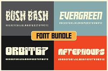 Font Bundle Four Pack
