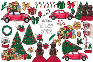 Christmas Elegant clip arts
