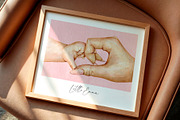 2025 Mother & Baby Heart Hands, a Person Illustration by EkaterinaViArt (Thumbnail 4 of 5)
