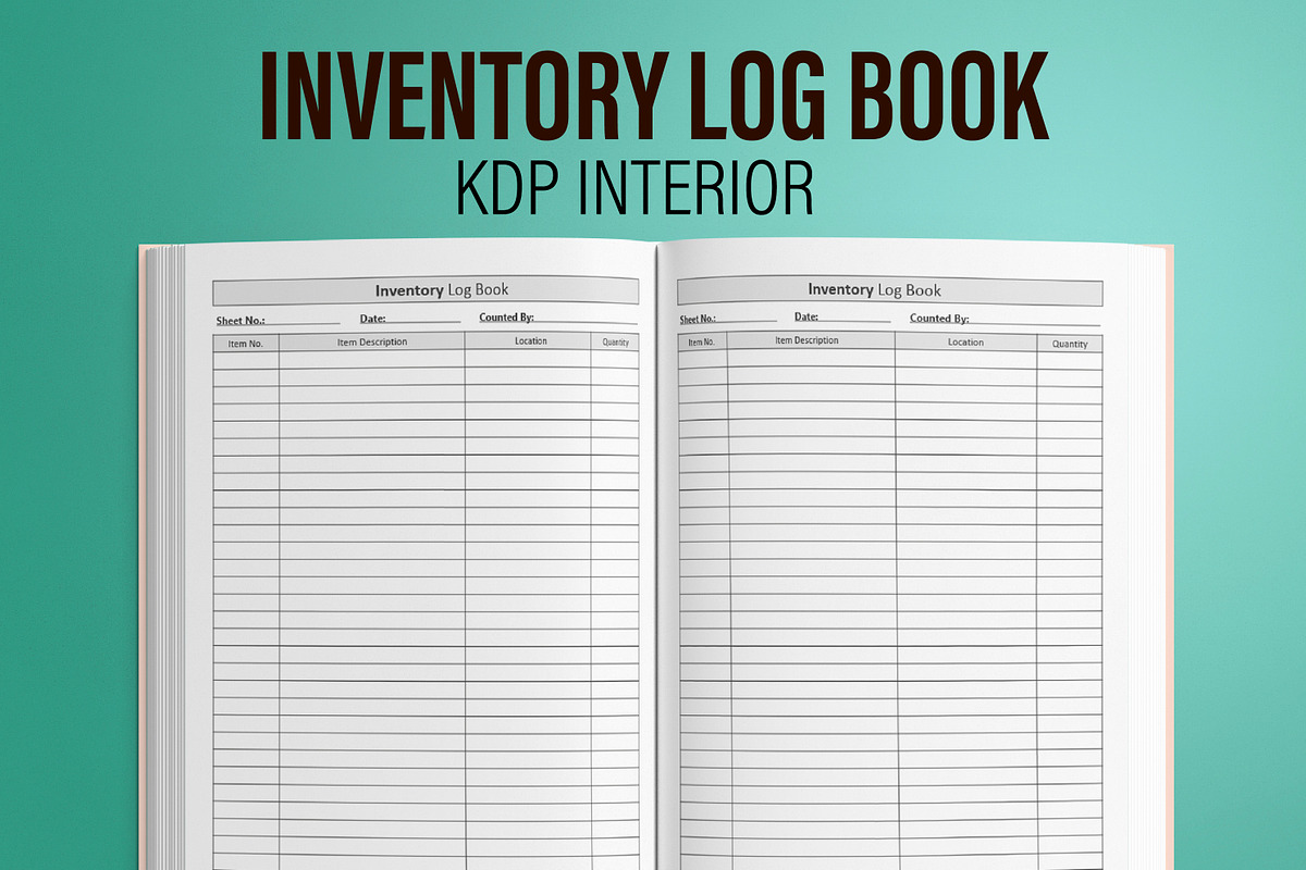 Inventory Log Book KDP Interior, a Templates & Theme by MatiArtShop (Photo 1 of 2)