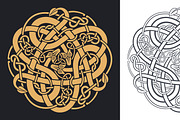 Celtic traditional knot. Snakes., an Object Graphic by RevelStockart (Thumbnail 2 of 4)