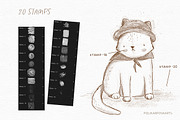 Pencils brushes & canvas Procreate, a Brush Add-On by polikarpovaart (Thumbnail 6 of 16)