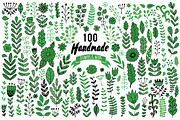 Set of doodle leaf and flowers, a Decorative Illustration by Markovka (Thumbnail 3 of 5)