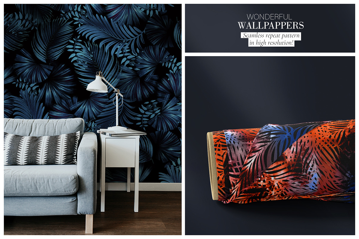 Dark Summer| Foliage Pattern, a Pattern Graphic by Luiz da Rolt Grathwohl (Photo 4 of 7)