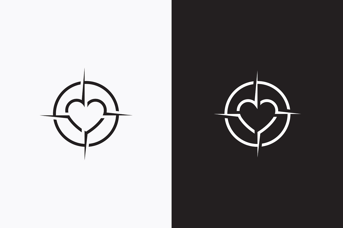 Target Crush Love Logo Romance, a Branding & Logo Template by Signatoro