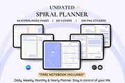 Undated Digital Planner, a Templates & Theme by LumusStudio (Thumbnail 1 of 7)