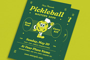 Retro Pickleball Tournament Flyer, a Flyer Template by Guuver (Thumbnail 3 of 3)