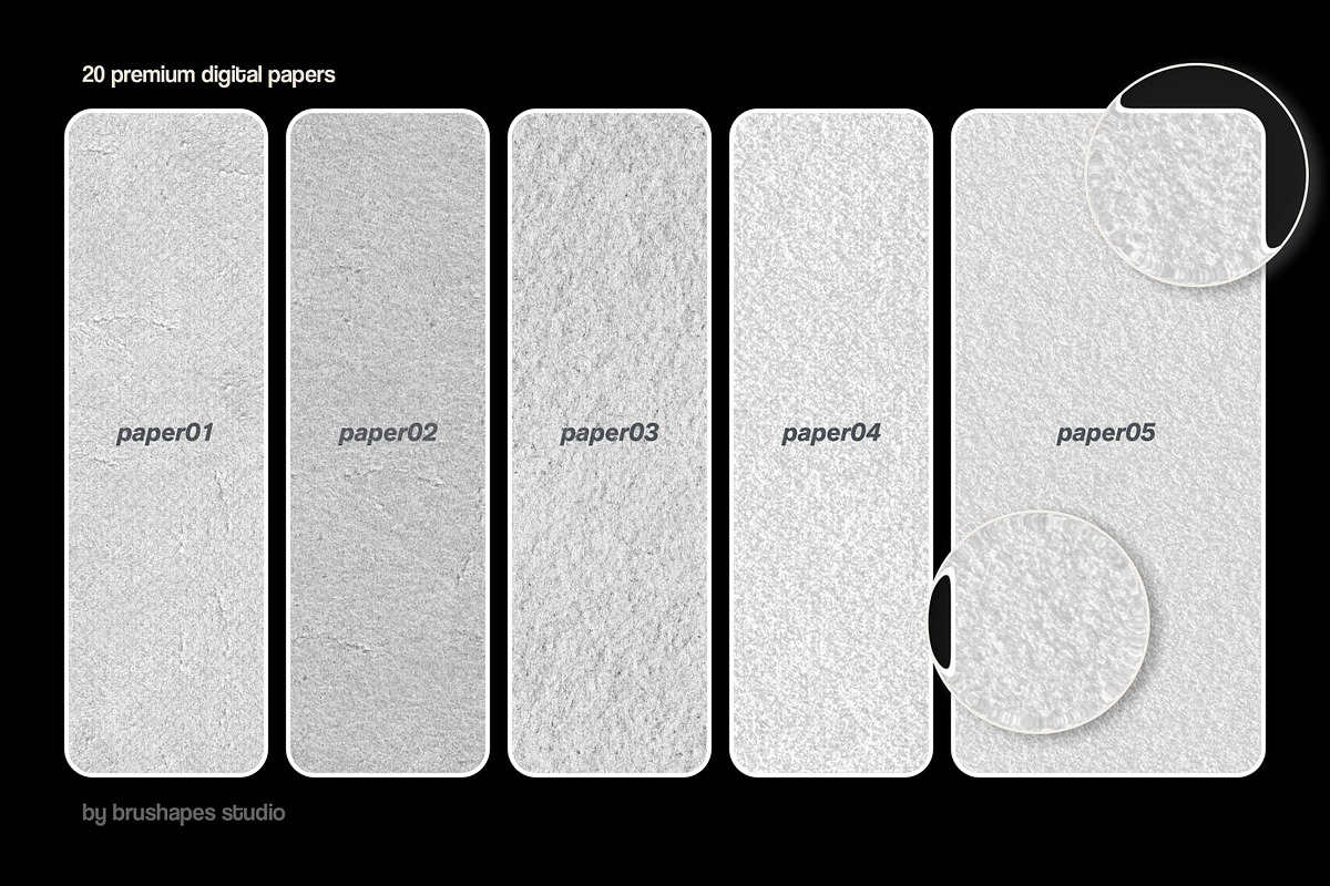 20 Premium Hand-Made Paper Textures, a Texture Graphic by brushapes.com (Photo 2 of 10)