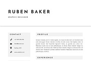 3 Page Resume Template | INDD + DOCX, a Resume Template by Basic Creations (Thumbnail 4 of 5)