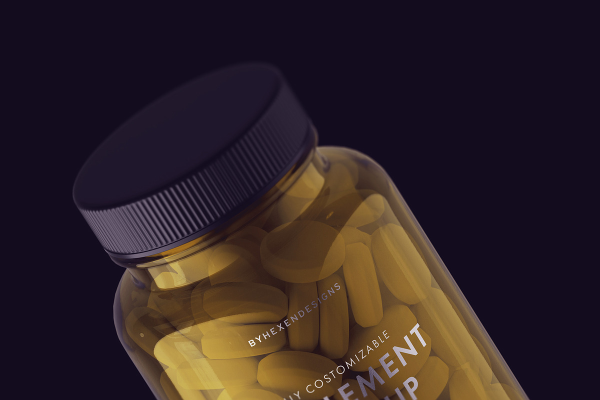 Supplement Bottle Mockup, a Product Mockup by HexenDesigns (Photo 6 of 12)