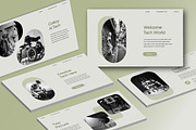 Ai Tech Google Slide Template, a Presentation Template by Overcloud (Thumbnail 1 of 4)