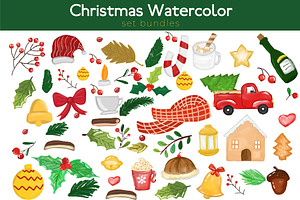 SALE Watercolor Christmas Collection