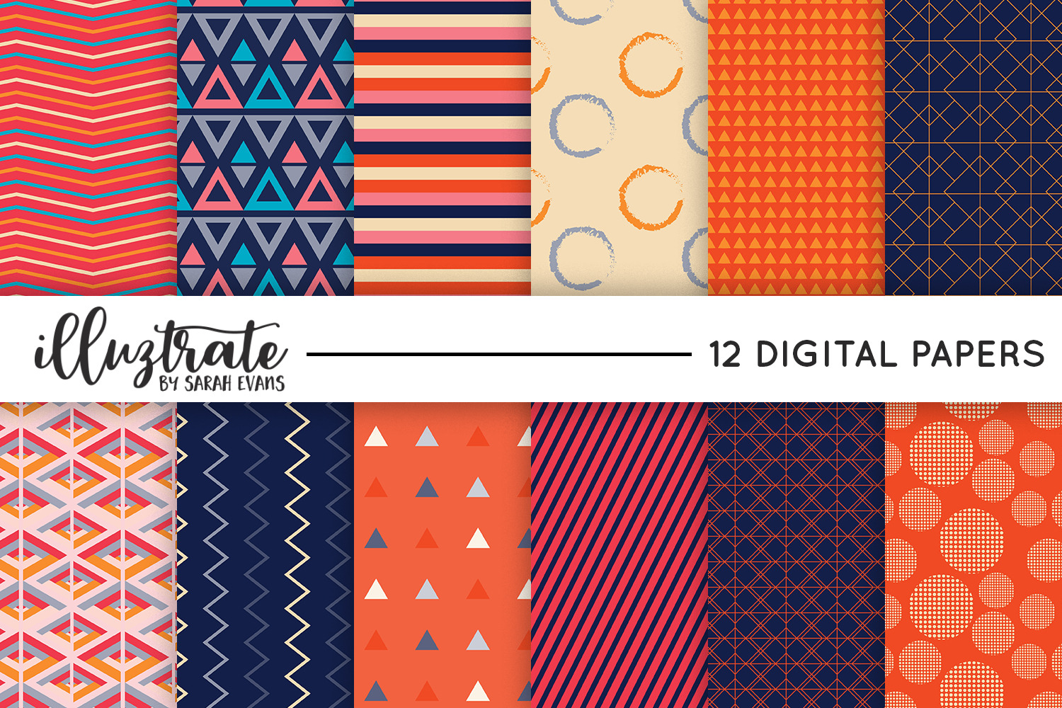 Geometric Patterns - Seamless Papers, a Pattern Graphic by illuztrate