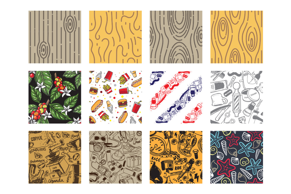 $4 Special Price - Seamless Patterns, a Pattern Graphic by Aksa & Nusa Co. (Photo 3 of 4)