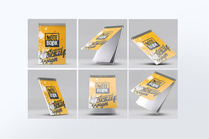 Spiral Sketchbook Mock-Up, a Product Mockup by DesignRushMarket