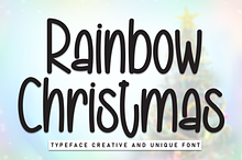 Rainbow Christmas | Script Font
