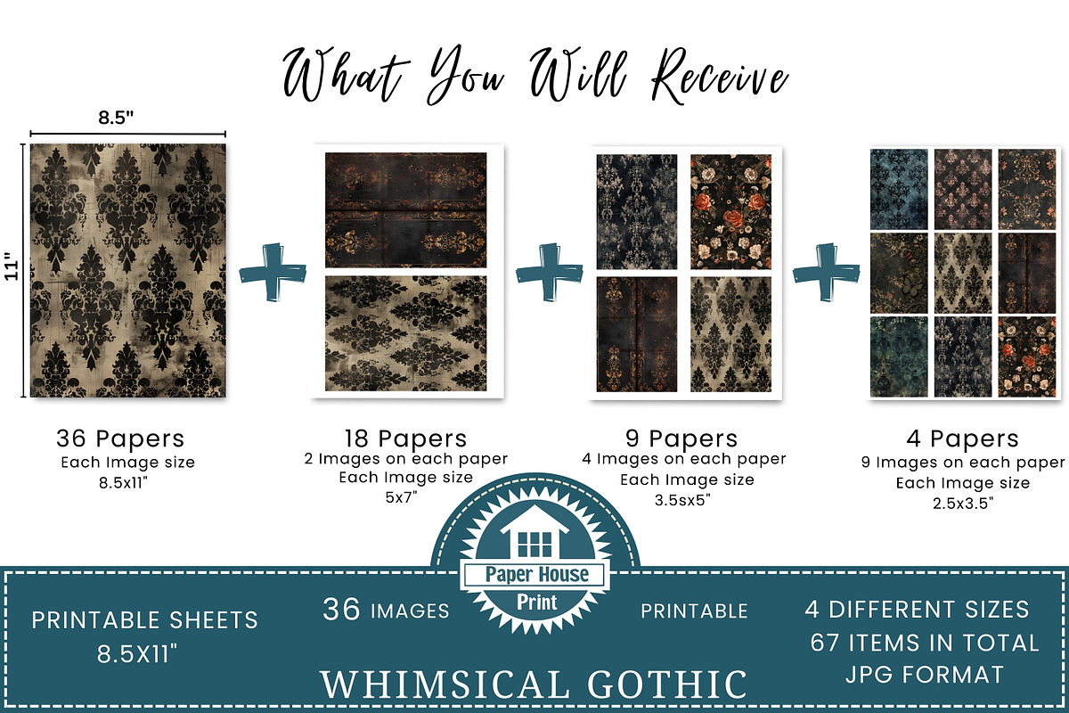 Whimsical Gothic Mixed Media Papers, an Illustration by NiiiNArt (Photo 2 of 8)