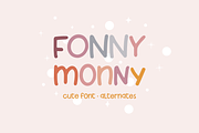 Foony Monny Handwritten cutefont, a Script Font by Alexander Tiunov (Thumbnail 1 of 9)